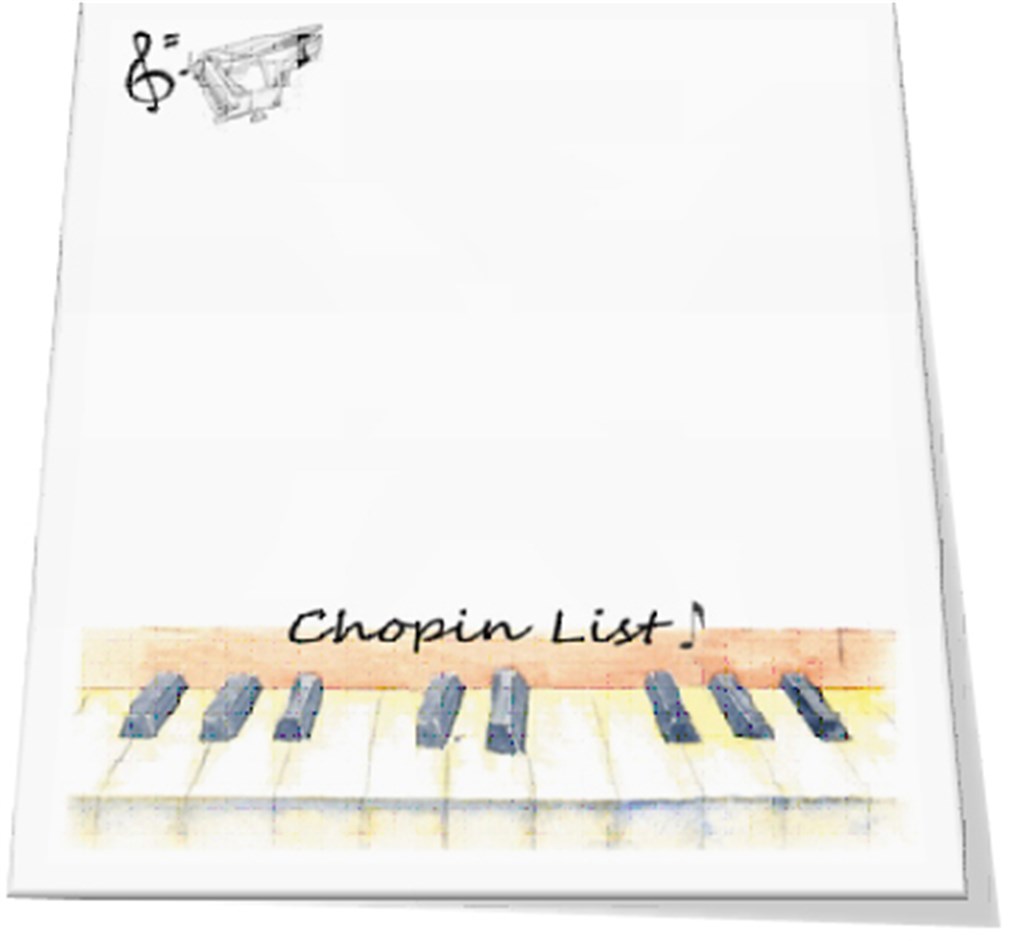 Little Snoring Gifts: Slant Pad - Chopin List